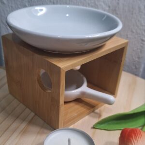 🪵🔥 Quemador de Madera con Superficie de Cerámica