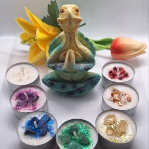 🌈🕯️ Set 7 Velas de Té – 7 Chakras