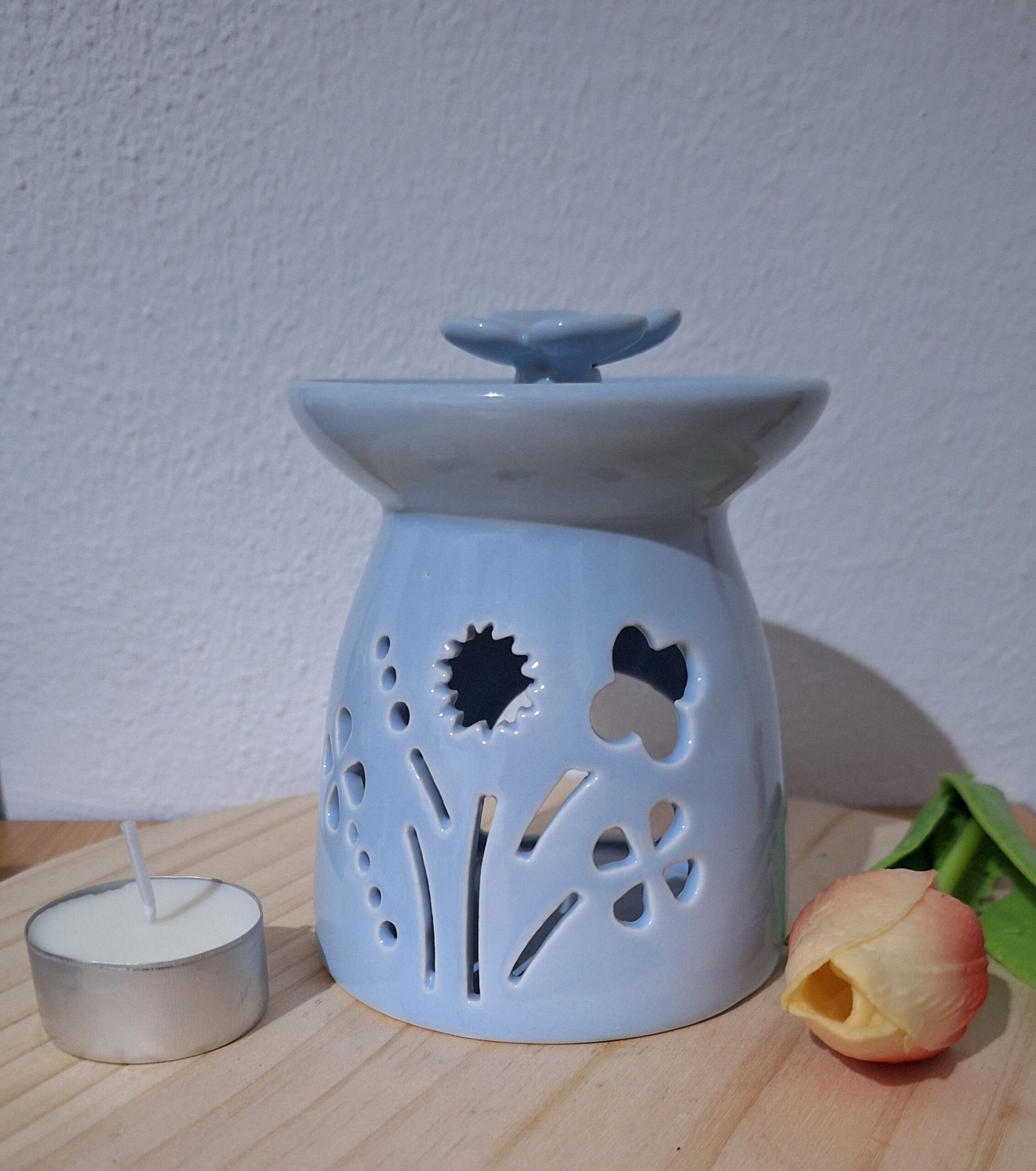 🌼 Quemador Cerámico Grande — “Fuente de Margarita”