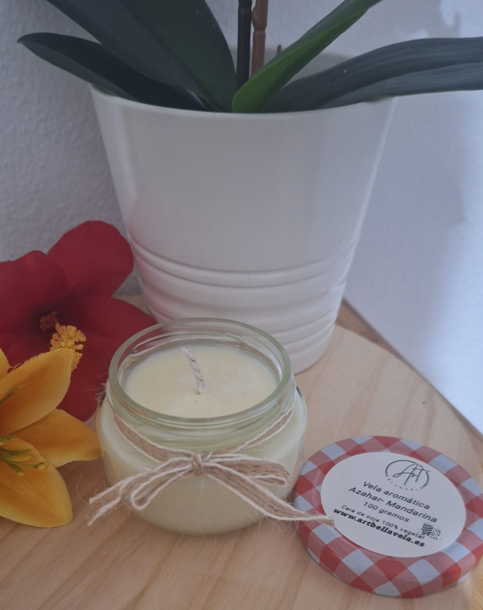 Vela aromática Azahar y Mandarina - Imagen 2