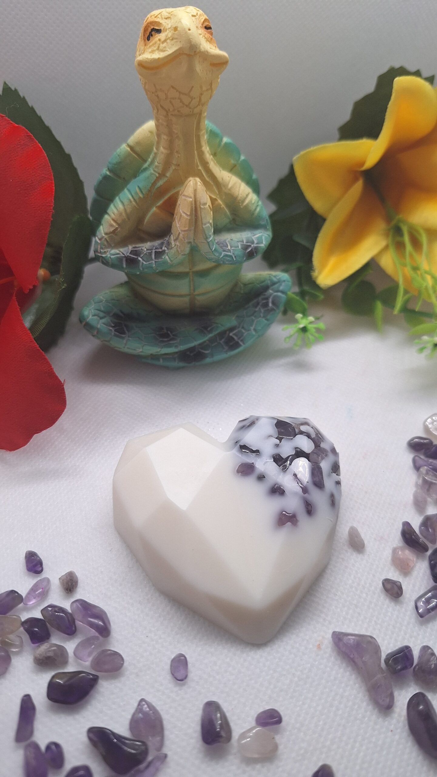 💜 Corazón Místico – Wax Melt Chakras & Amatista 🔮🌙