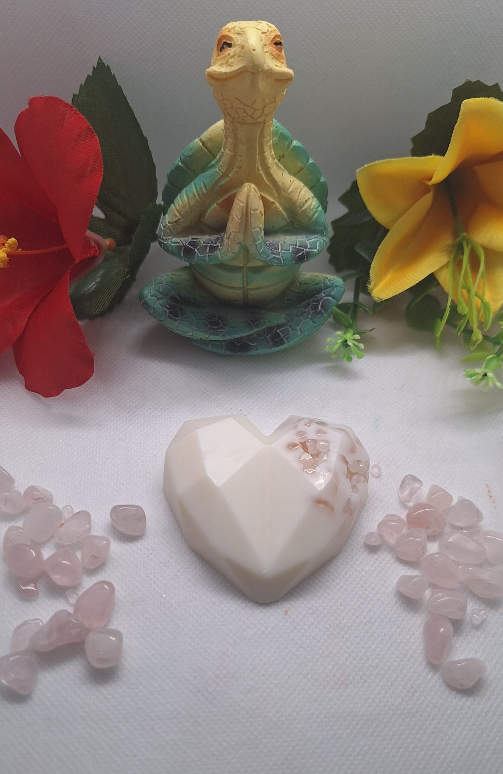 💗 Corazón Místico – Wax Melt Chakras & Cuarzo Rosa 🌸✨