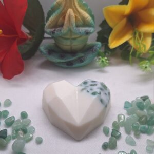 💚 Corazón Místico – Wax Melt Chakras & Aventurina ✨🍃