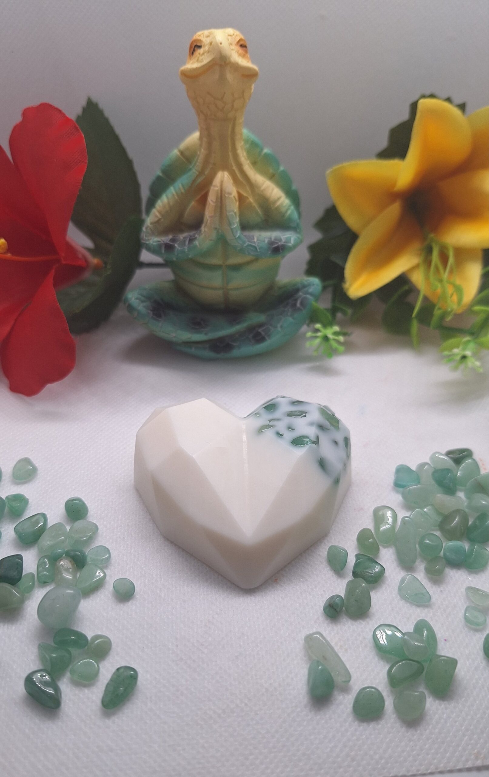 💚 Corazón Místico – Wax Melt Chakras & Aventurina ✨🍃