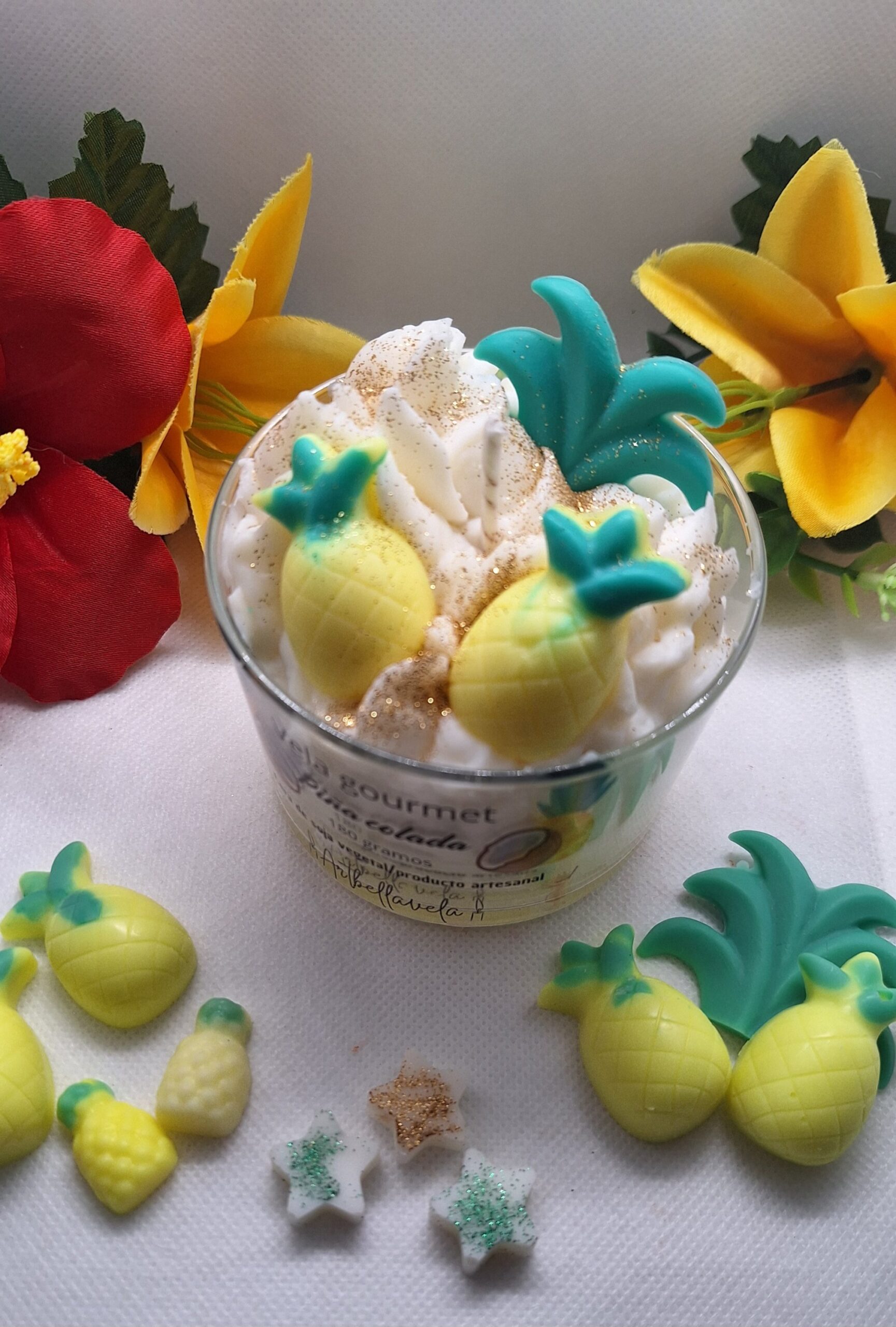 Vela gourmet de piña y coco 🍍🥥