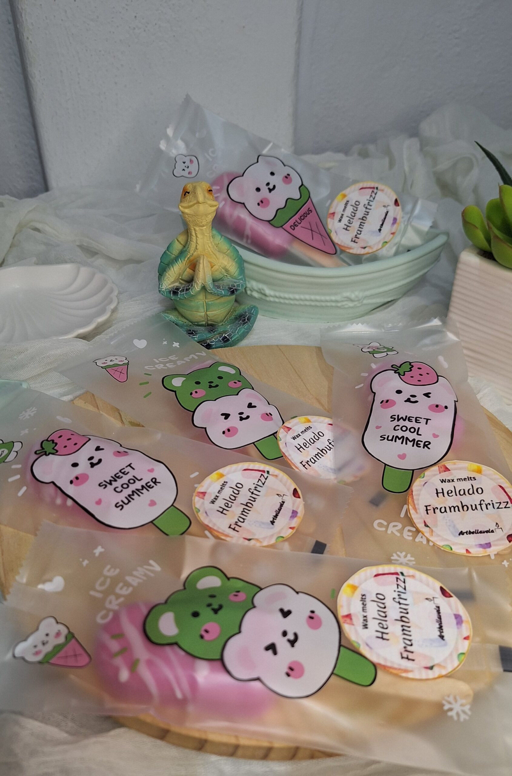 Helado FrambuFrizz – Wax Melt Artesanal - Imagen 4